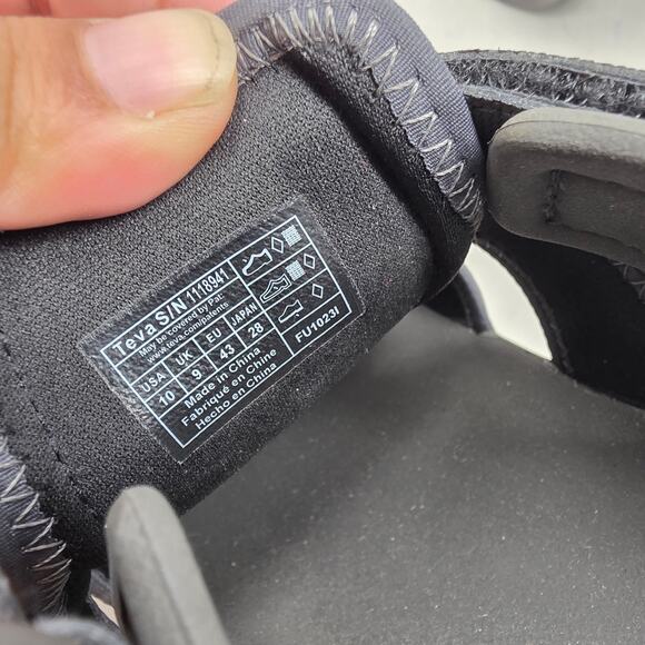 Teva Gray Trail Hiking Sandals Outdoor Water Shoes Quick Dry Mens Size 10 - Picture 8 of 8